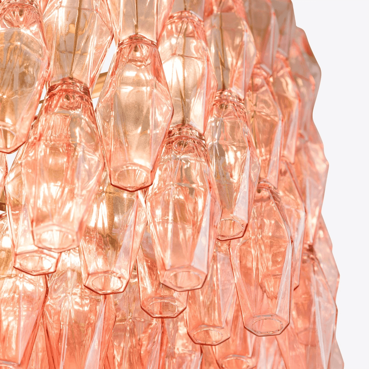 Celenella Chandelier Drum Amber Glass Elegant