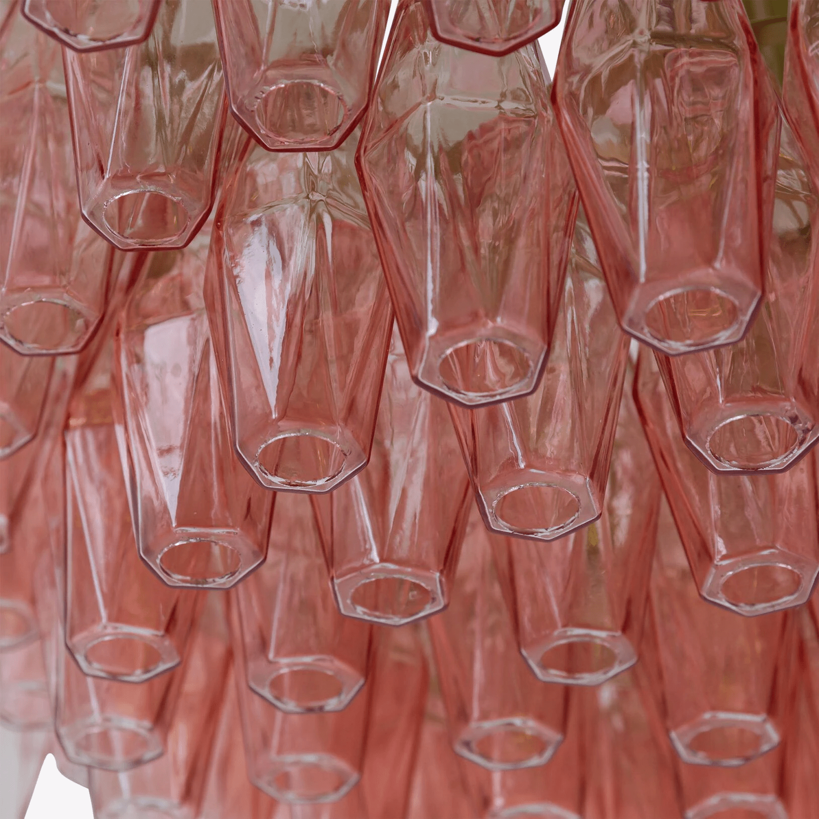 Celenella Chandelier Drum Amber Glass Elegant