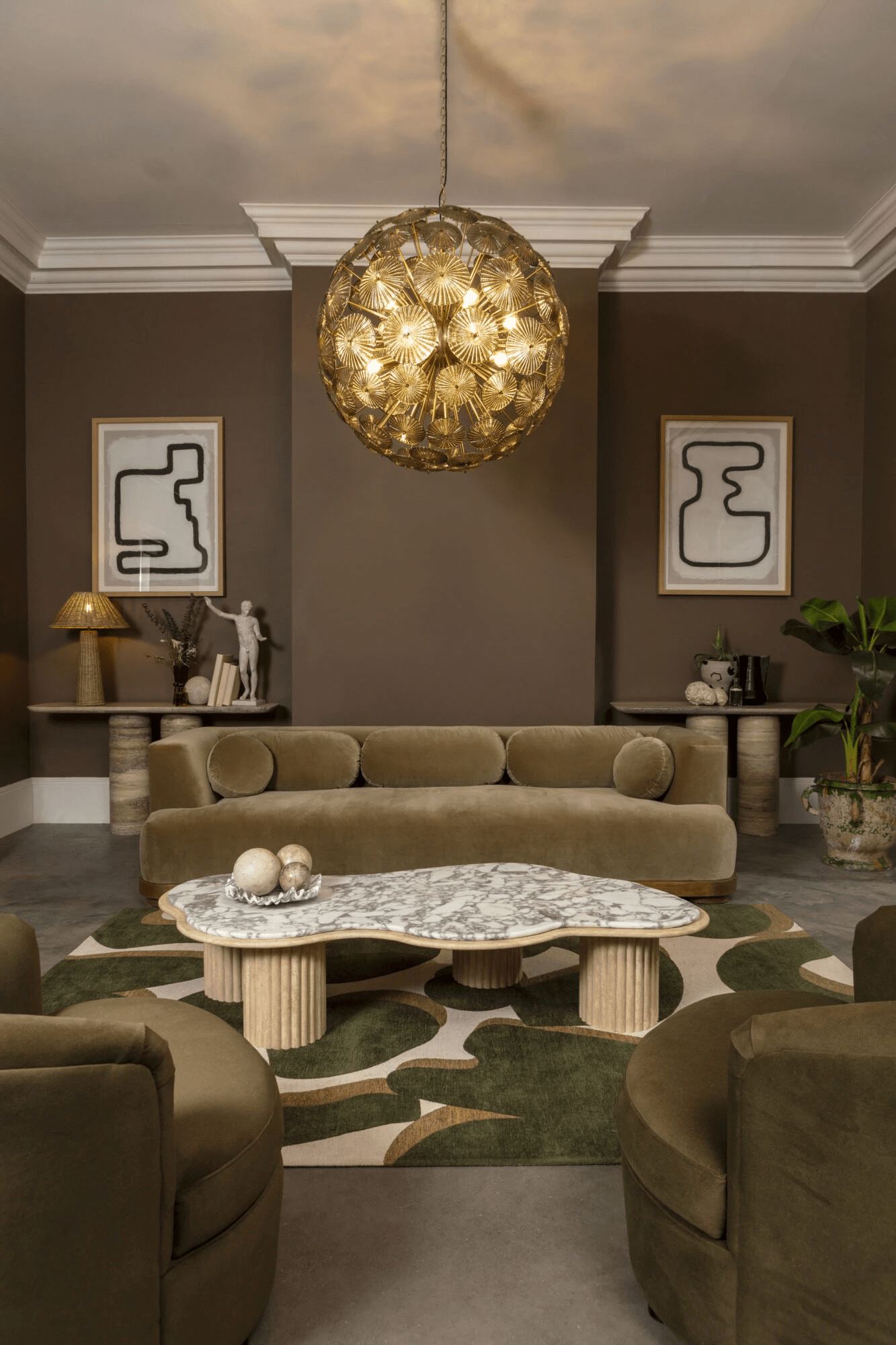 Celararia Chandelier Sputnik Dandelion Burst Glass