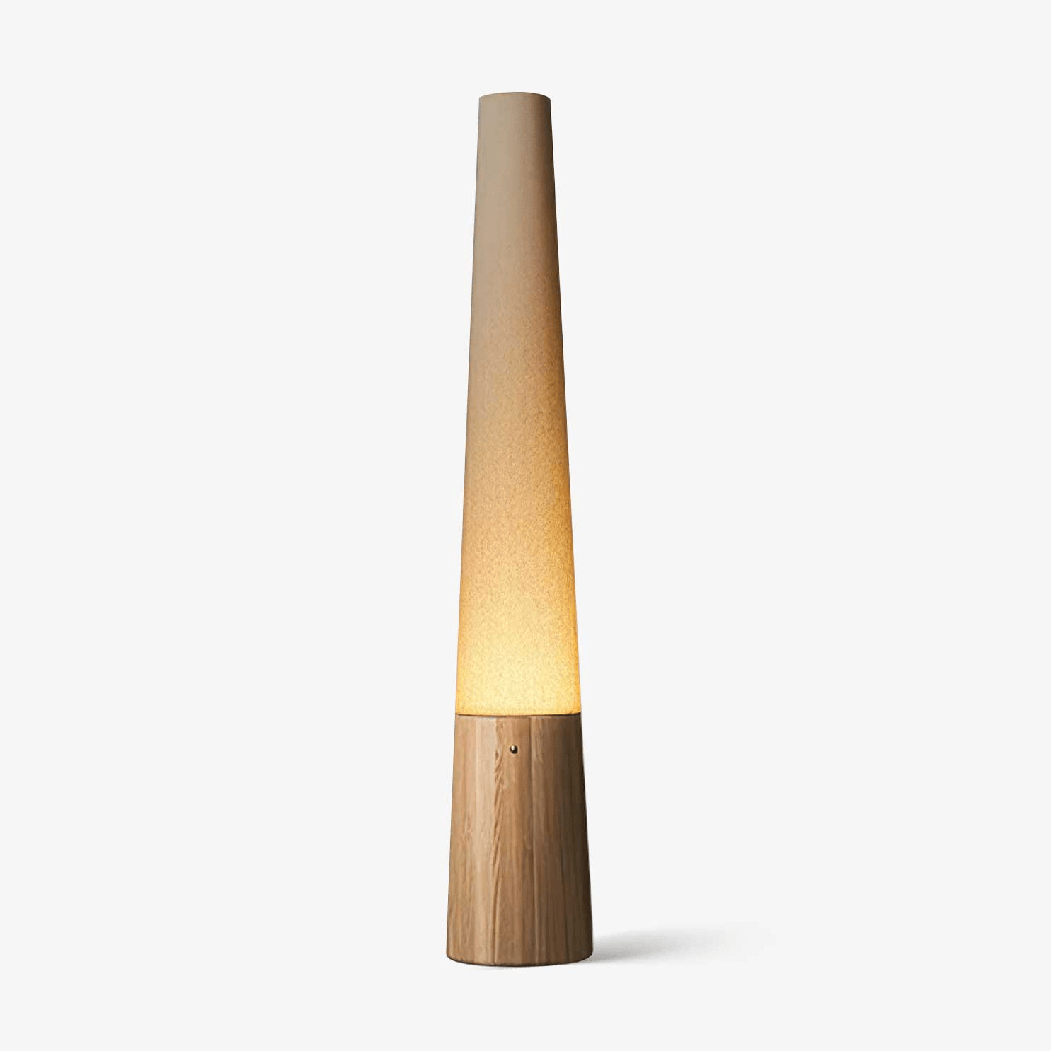 Glow Cone Wooden Floor Lamp