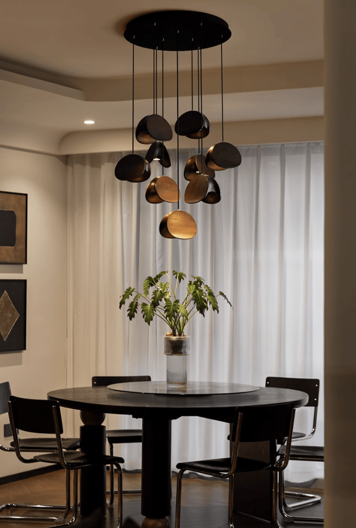 Tavro Minimalist Wood Pendant Light