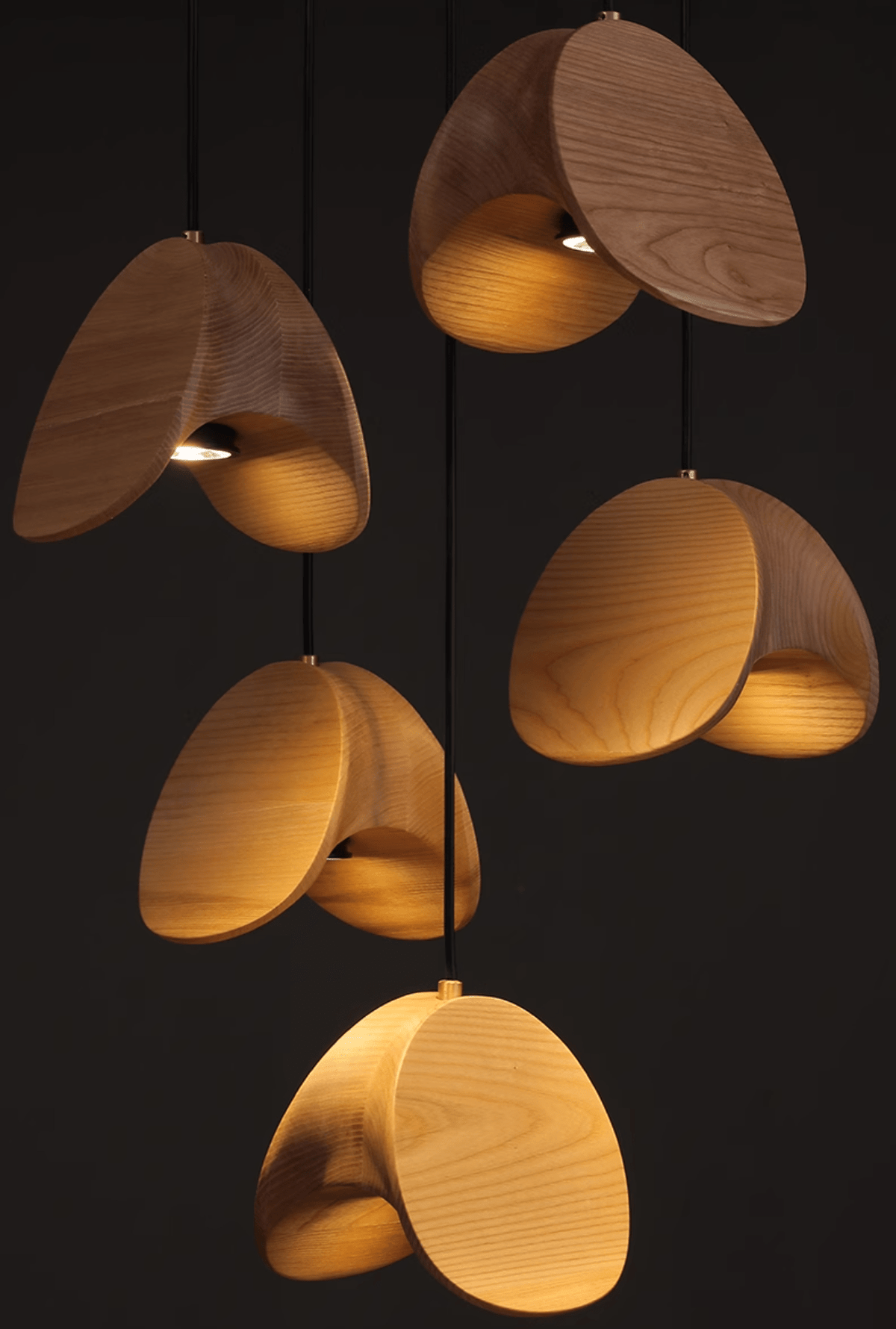 Tavro Minimalist Wood Pendant Light