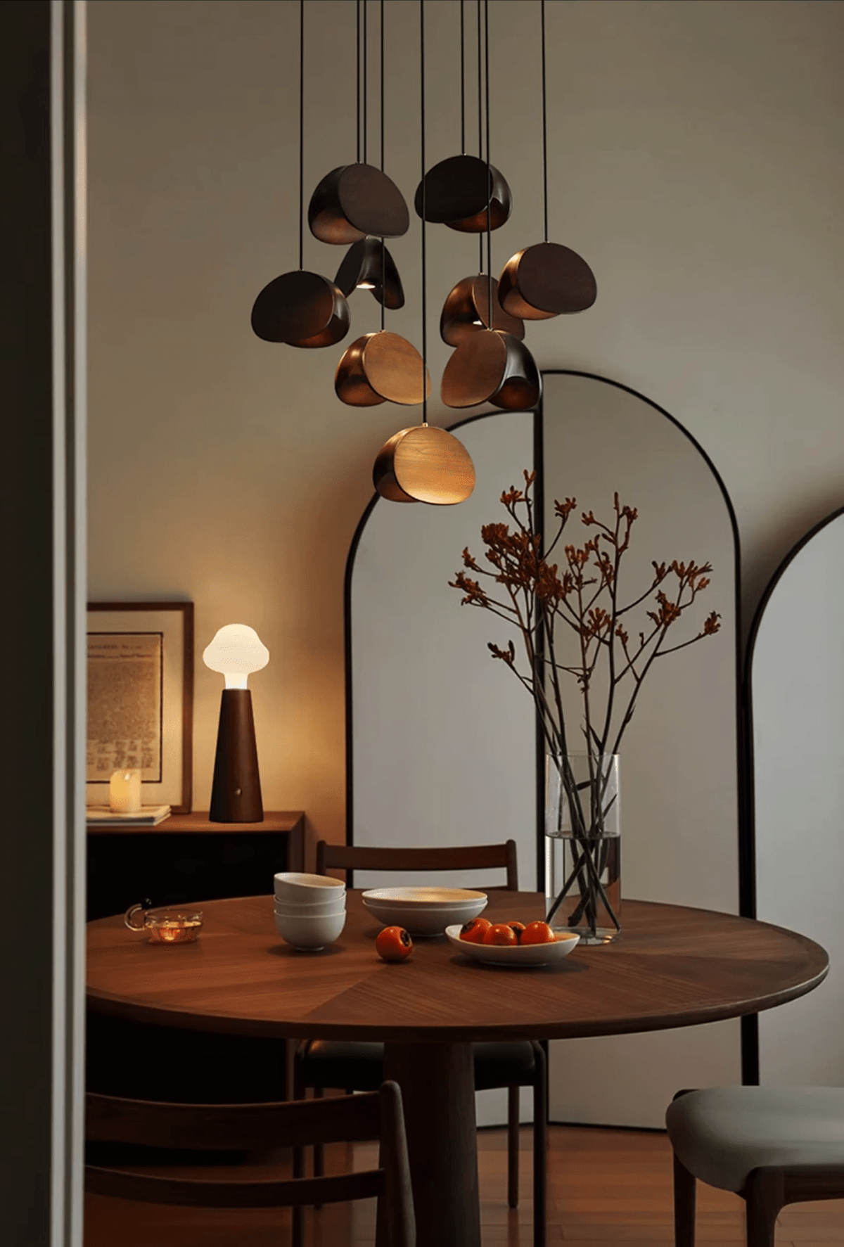 Tavro Minimalist Wood Pendant Light