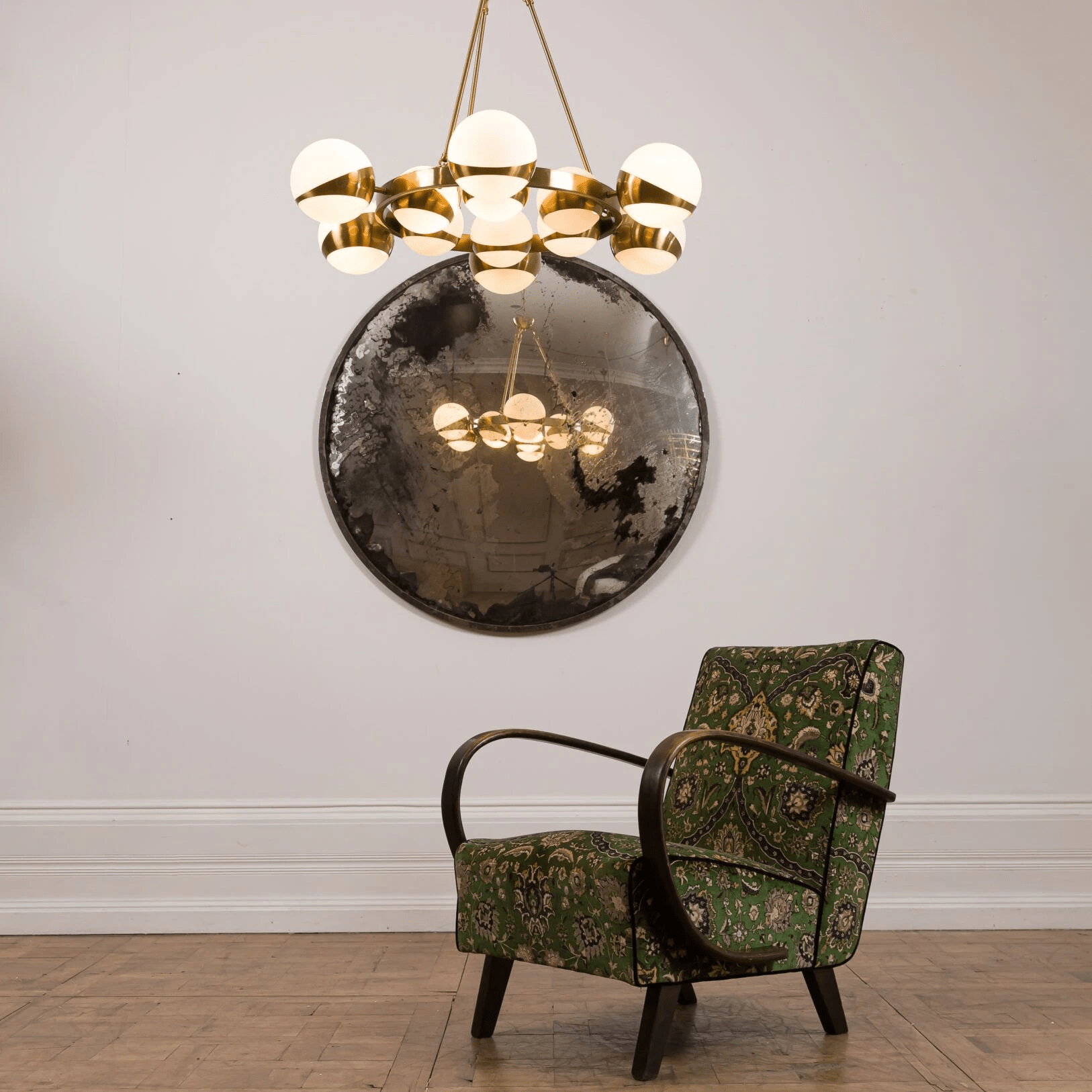 LuminaSphere Modern Brass Chandelier