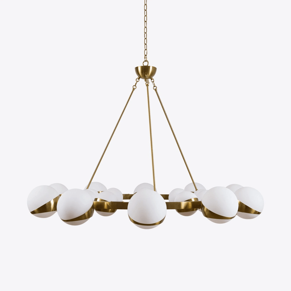 LuminaSphere Modern Brass Chandelier