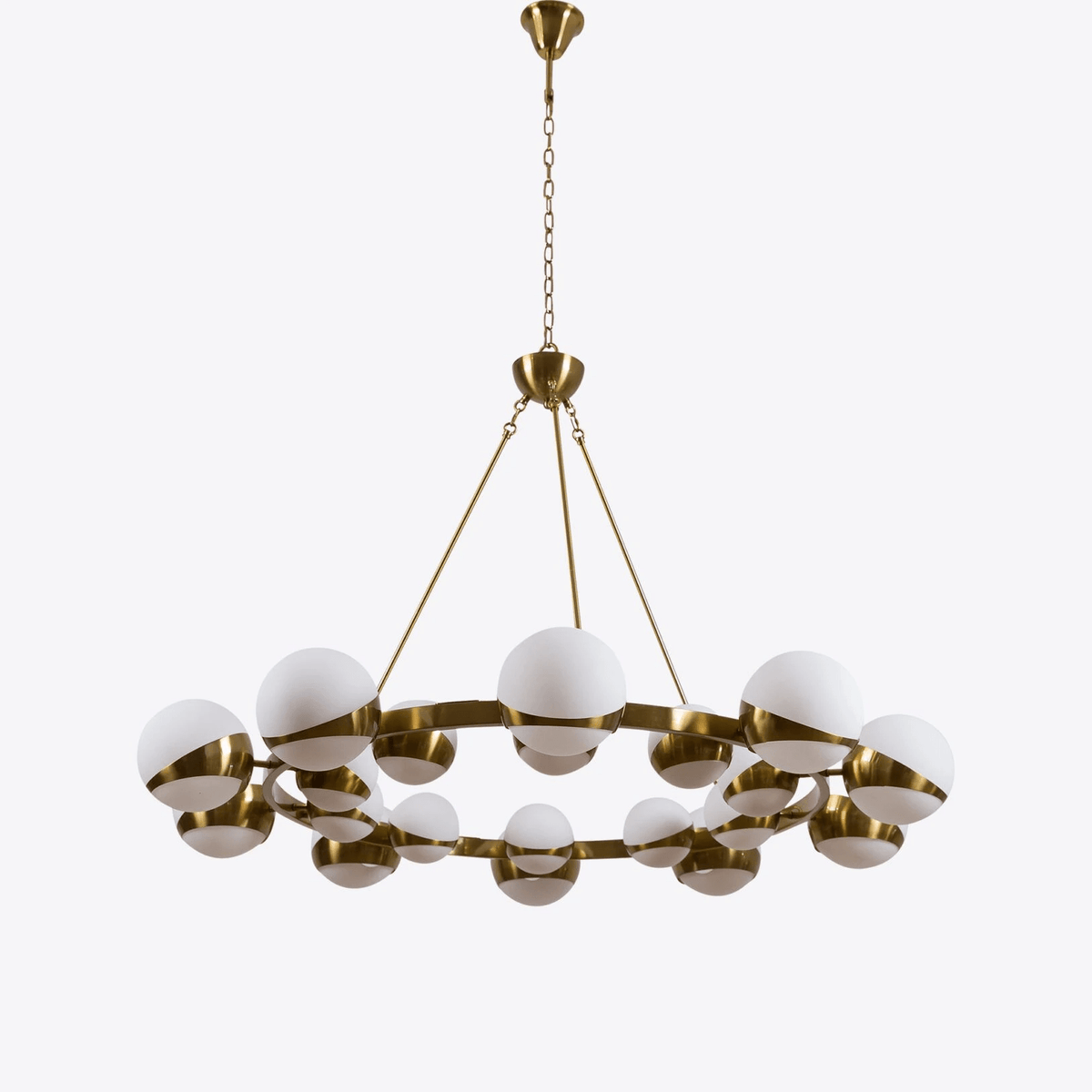 LuminaSphere Modern Brass Chandelier