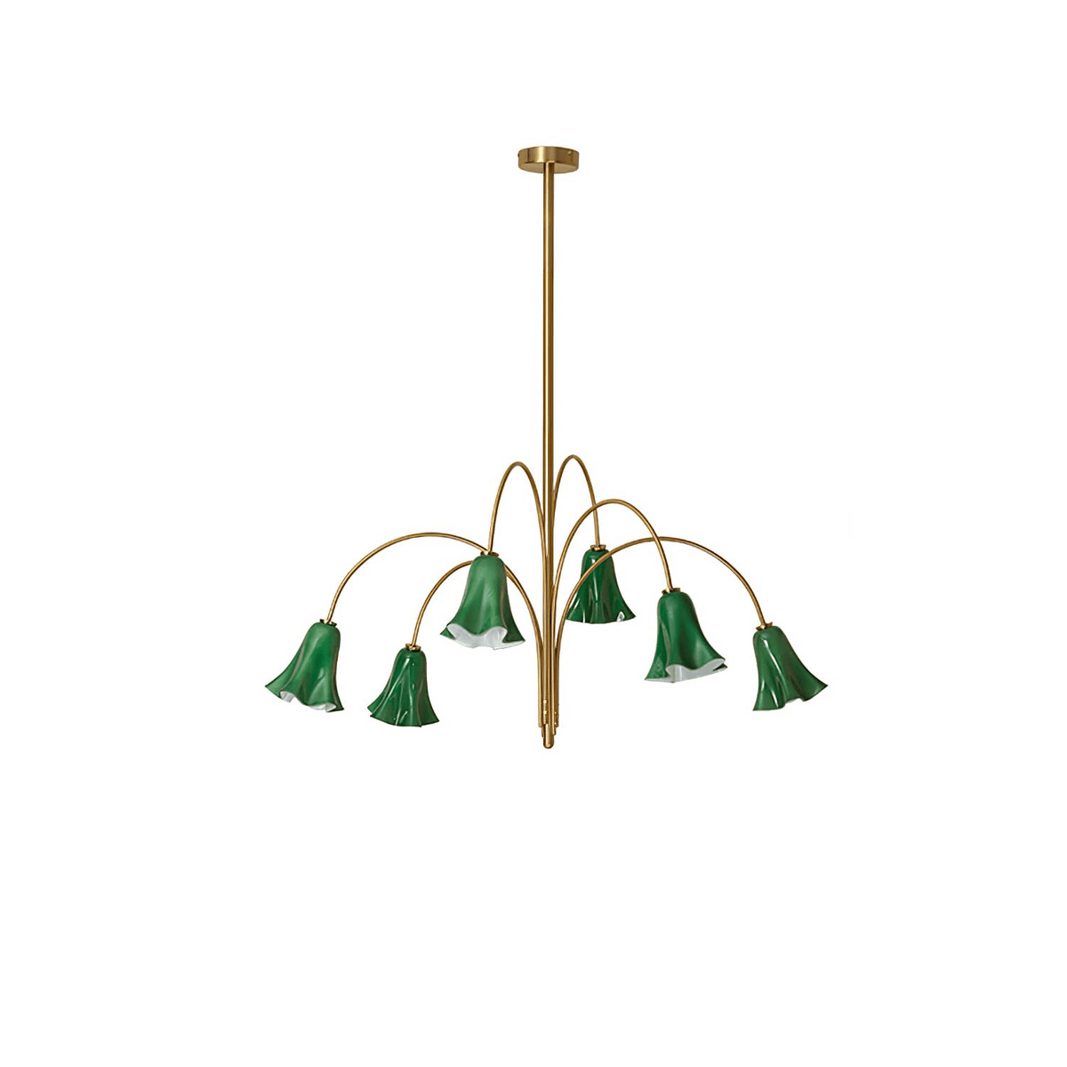 EmeraldBell Glass Pendant Chandelier