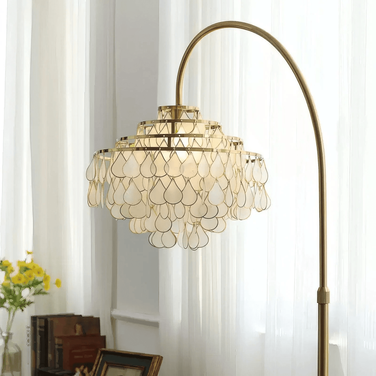Emily Luxury Shell Floor Lamp