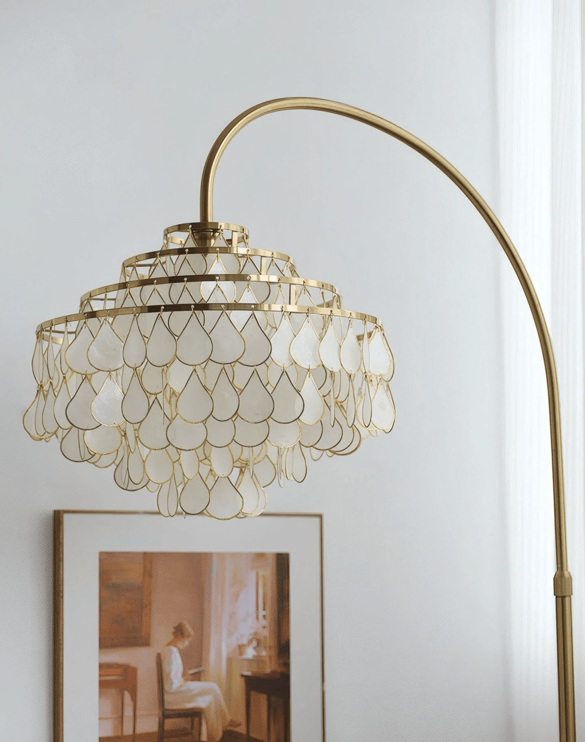 Emily Luxury Shell Floor Lamp