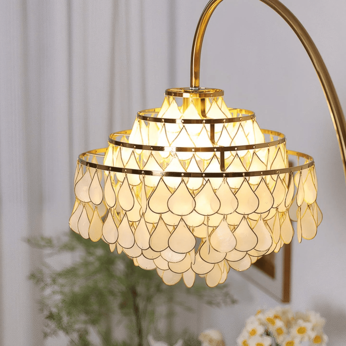 Emily Luxury Shell Floor Lamp
