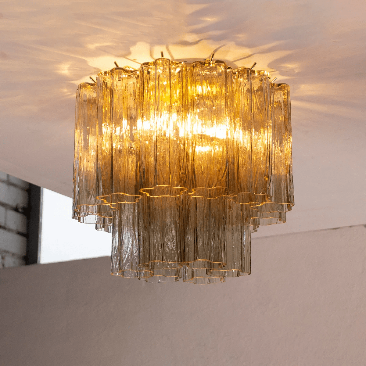 Orinwood Murano Tubes Flush Mount Ceiling Light