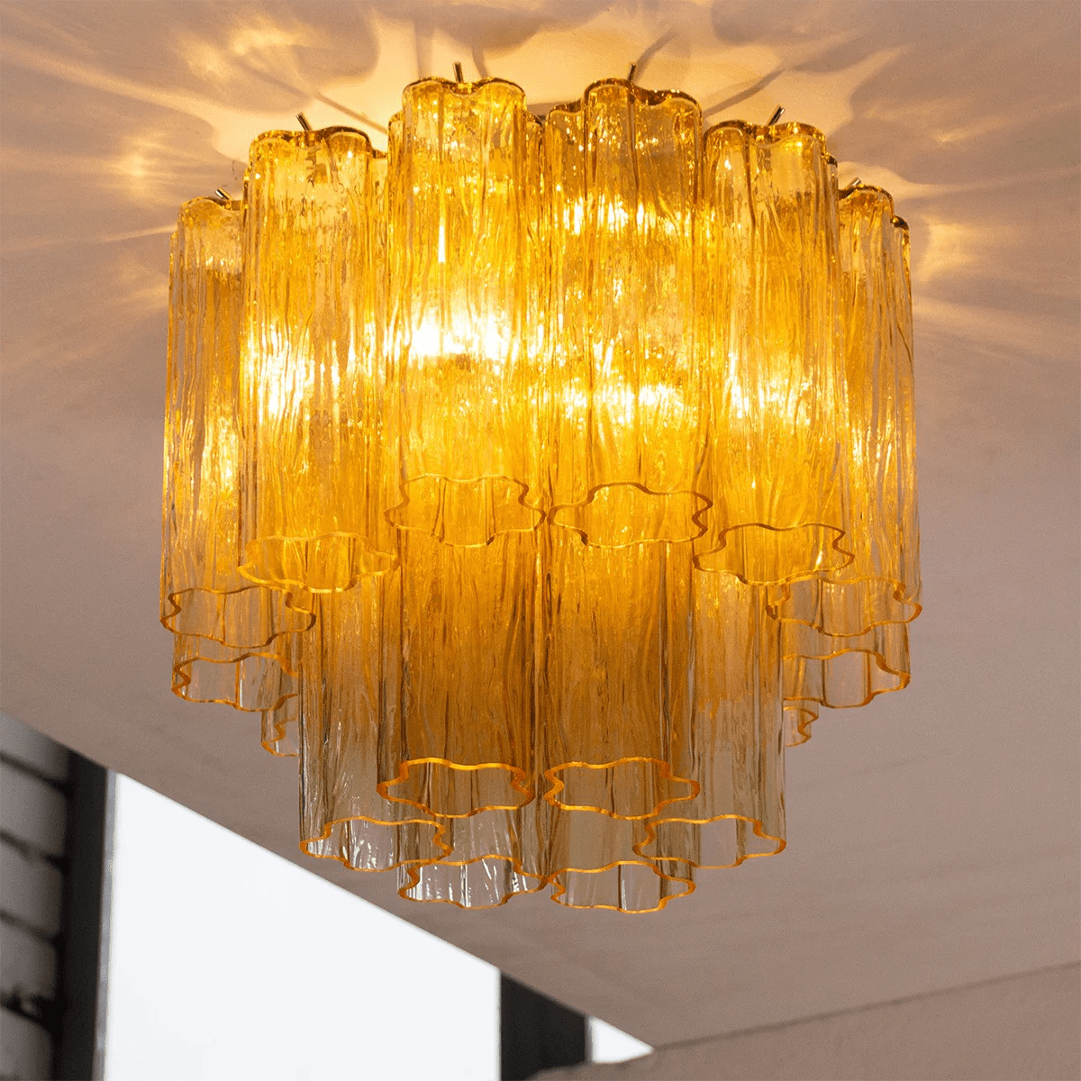 Orinwood Murano Tubes Flush Mount Ceiling Light
