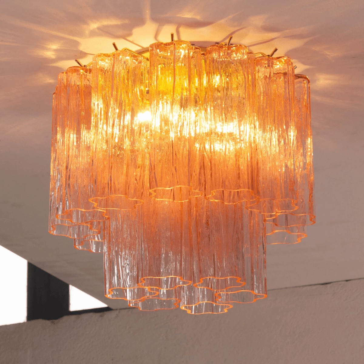 Orinwood Murano Tubes Flush Mount Ceiling Light