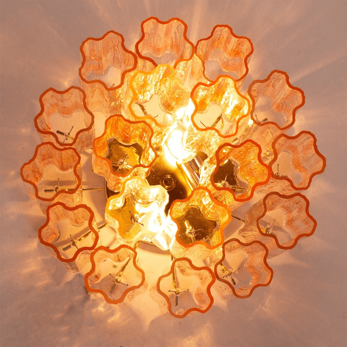 Orinwood Murano Tubes Flush Mount Ceiling Light