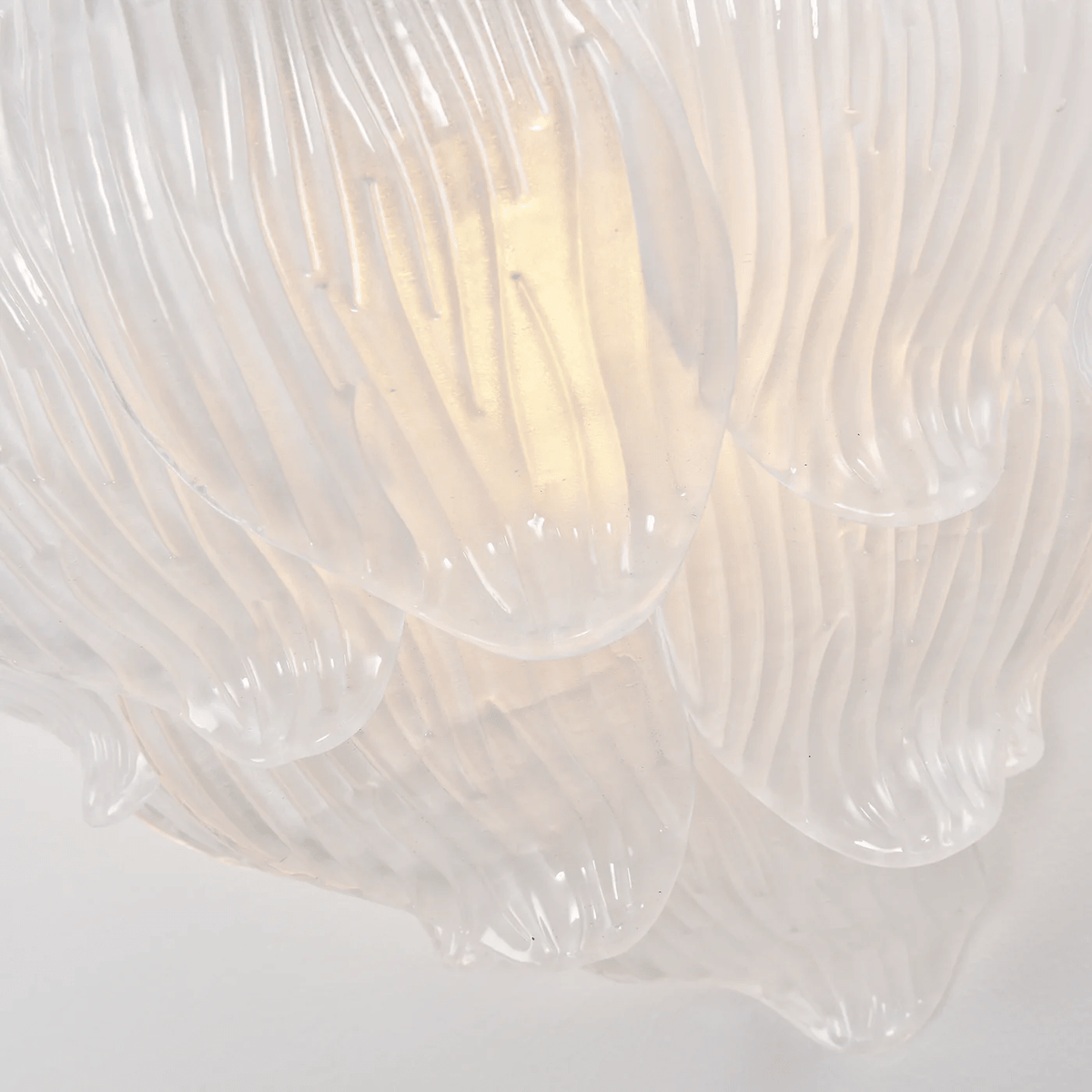Lioriniella Wall Lamp Murano Glass Petal Frosted Cascading