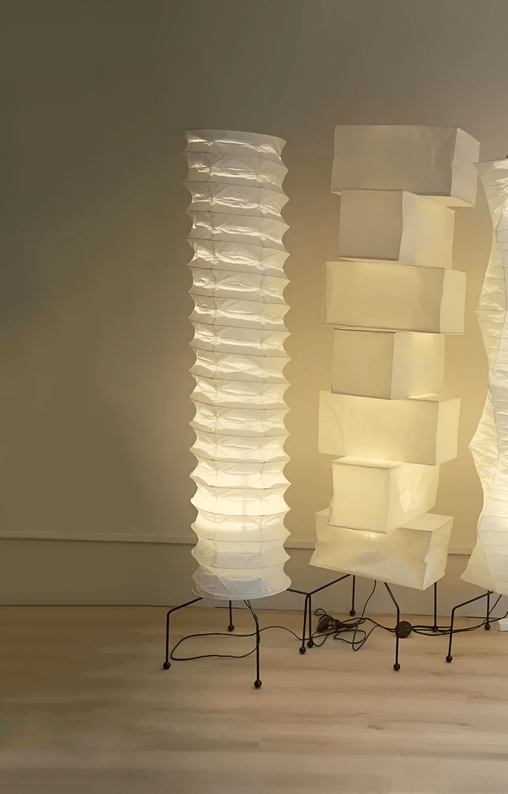 Soraine Minimalist Rice Paper Floor Lamp