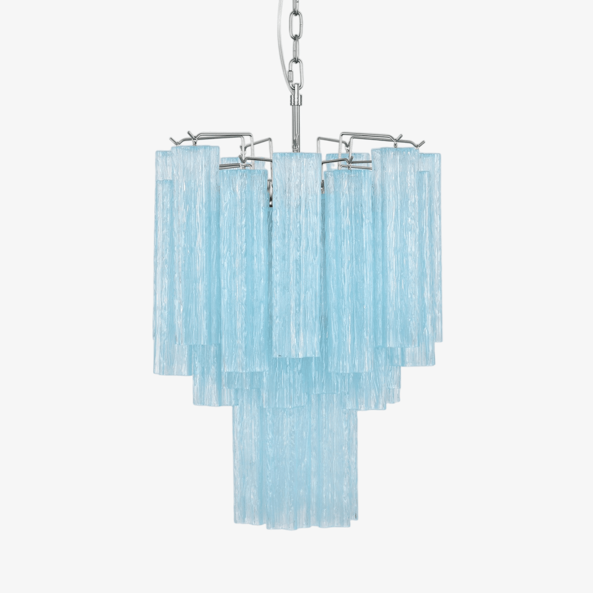 Celys Chandelier Azzura Murano Glass Tube Coastal