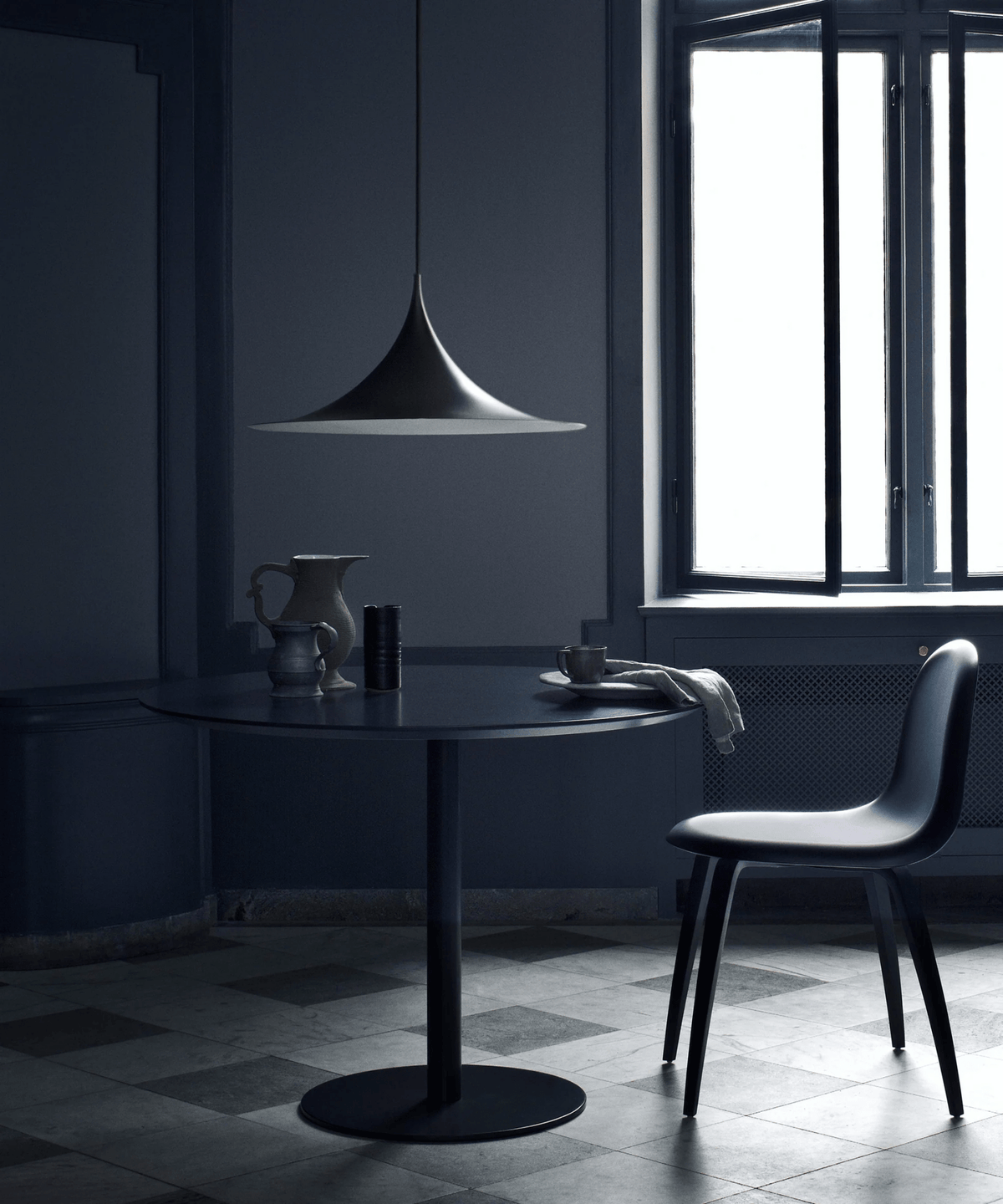 Valerira Steel Sculptural Pendant Light