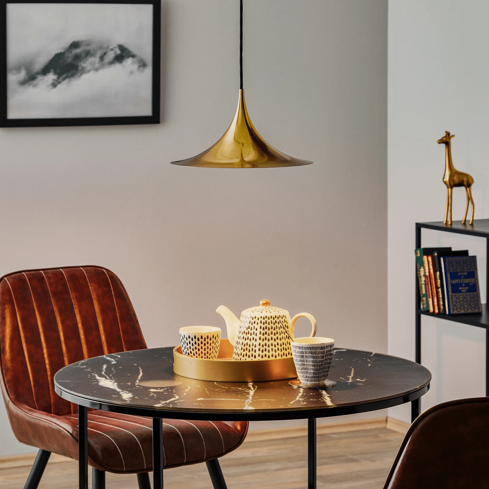 Valerira Steel Sculptural Pendant Light