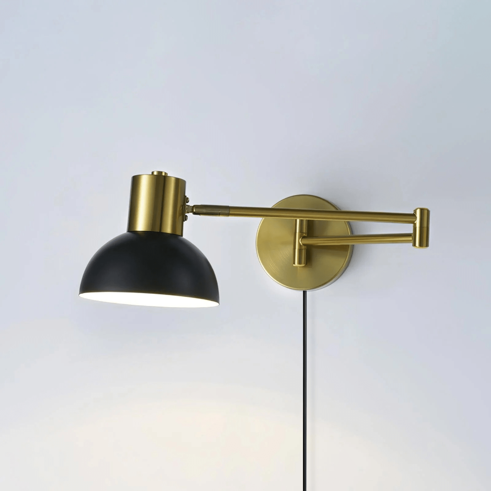 Nox Adjustable Arm Plug In Wall Lamp