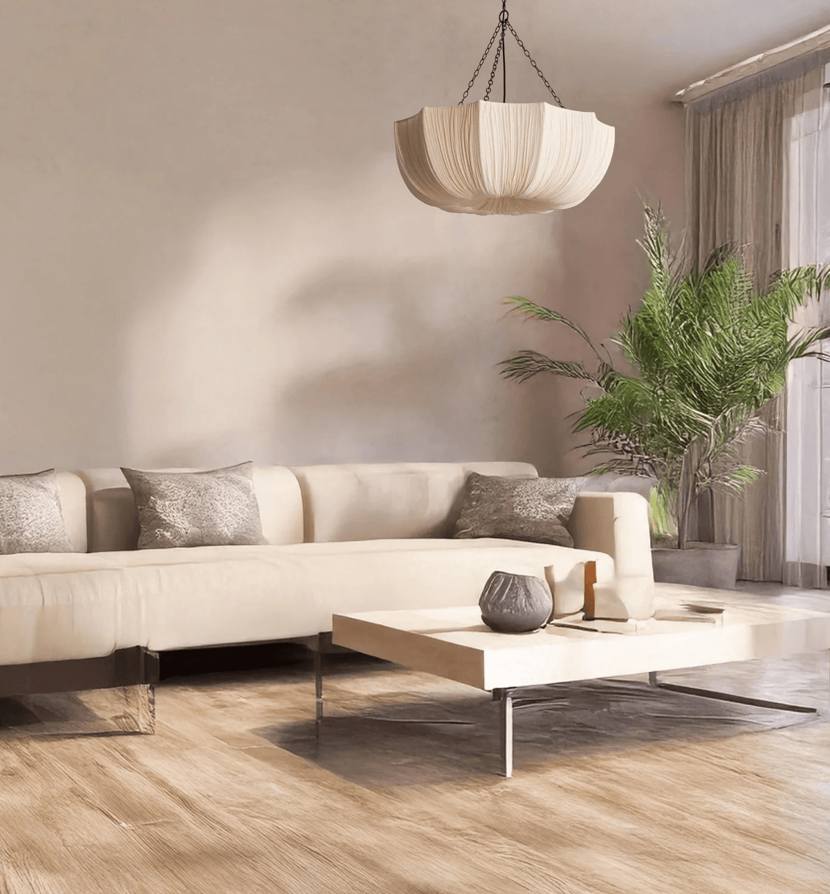 Willowmere Fabric Pendant Light
