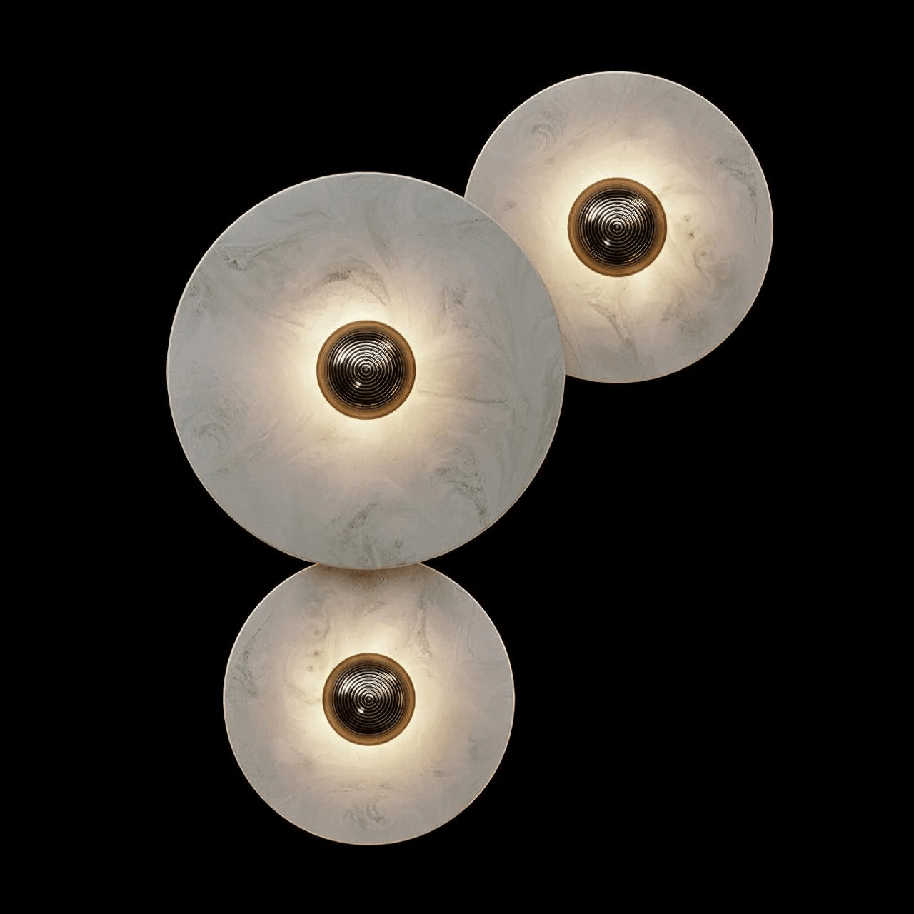 Selene Minimalist Alabaster Ceiling Light