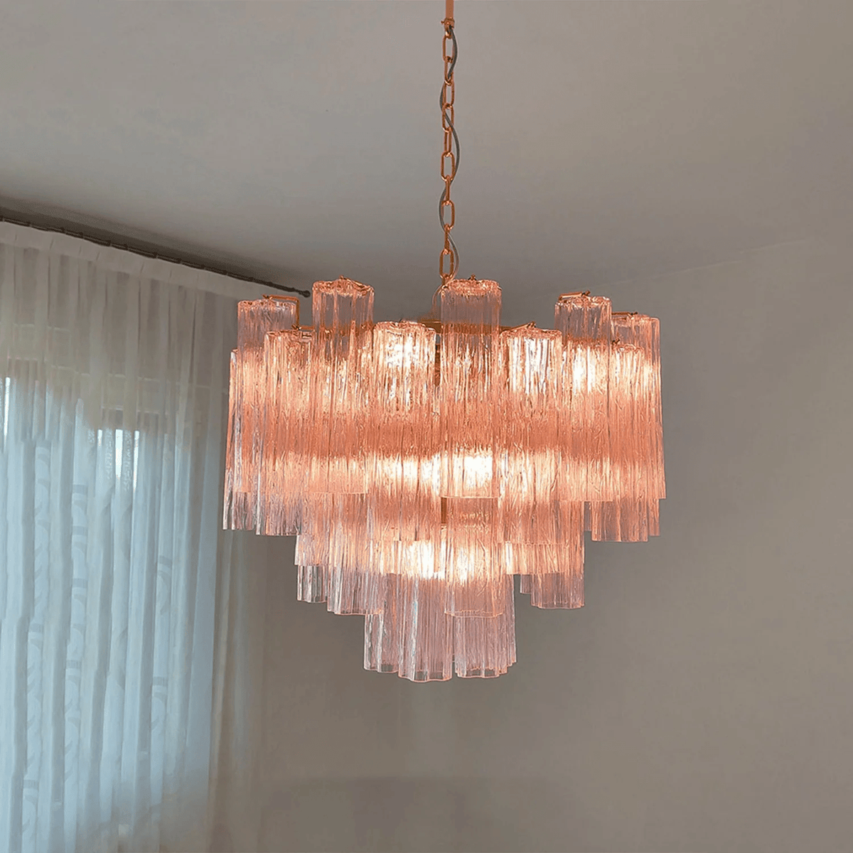 Lioruian Chandelier Murano Glass Tiered