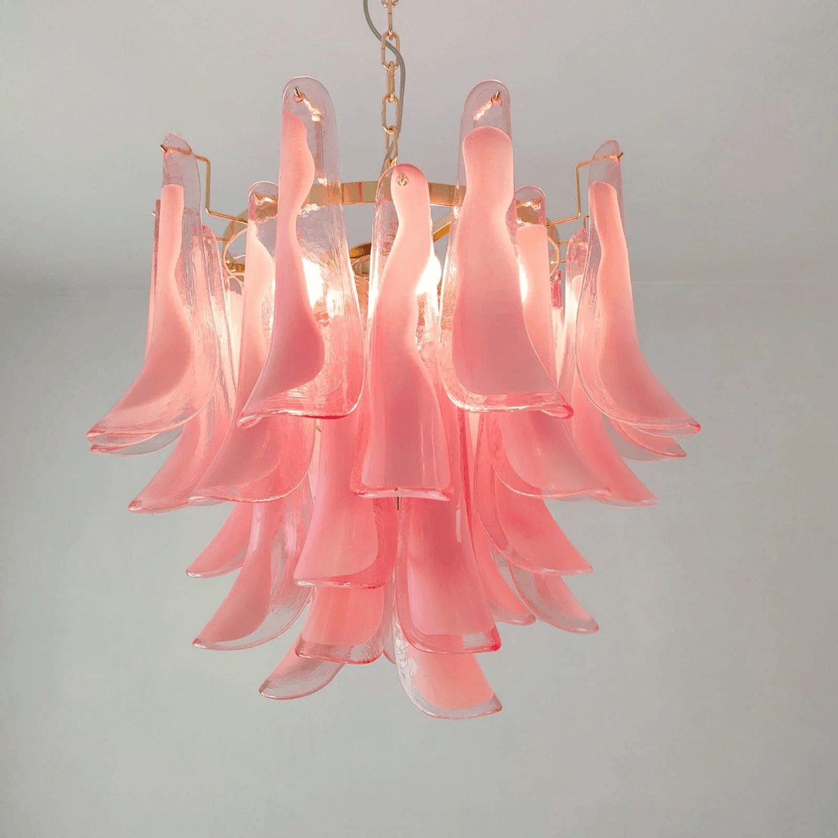 Eiroeon Chandelier Murano Glass Tiered Italian
