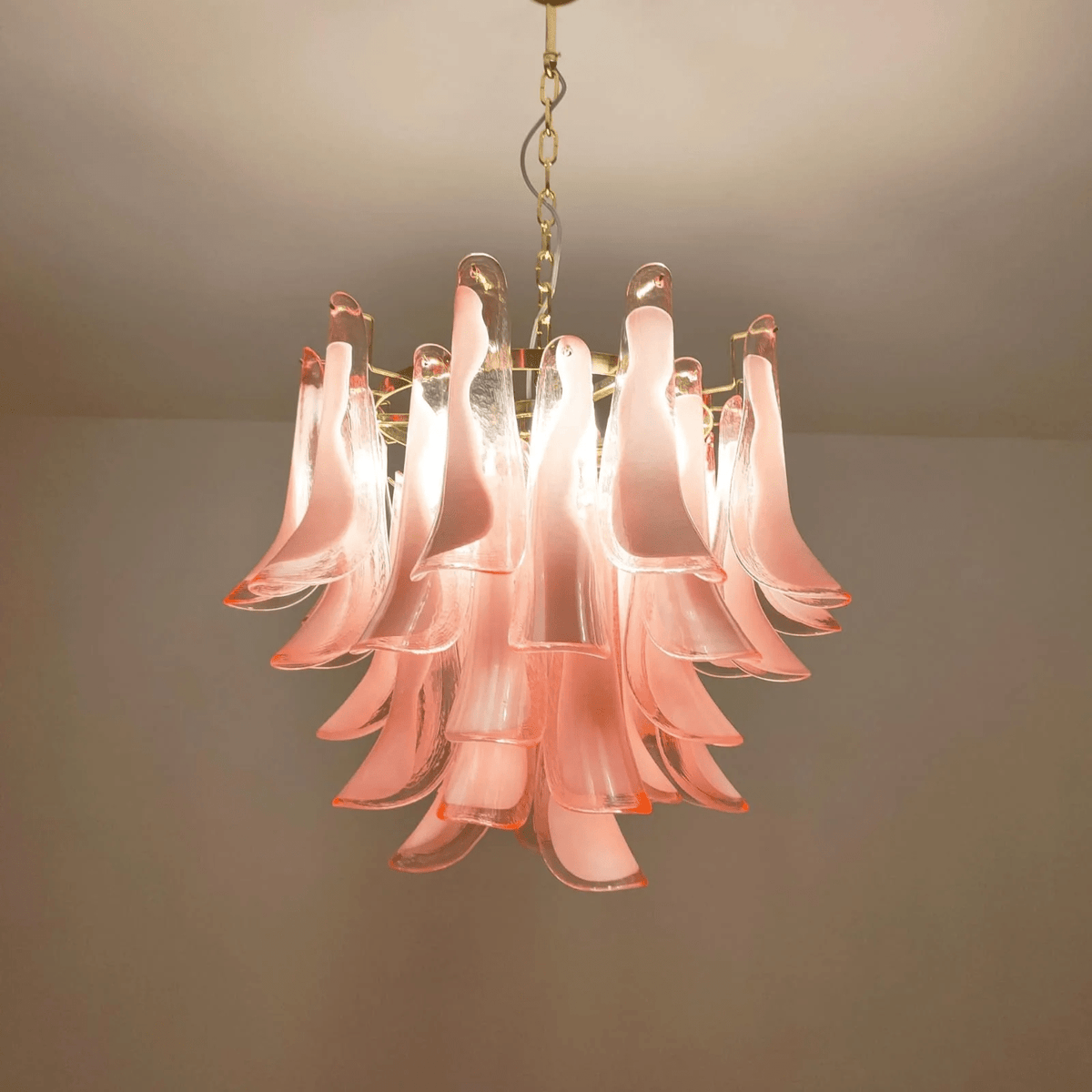 Eiroeon Chandelier Murano Glass Tiered Italian