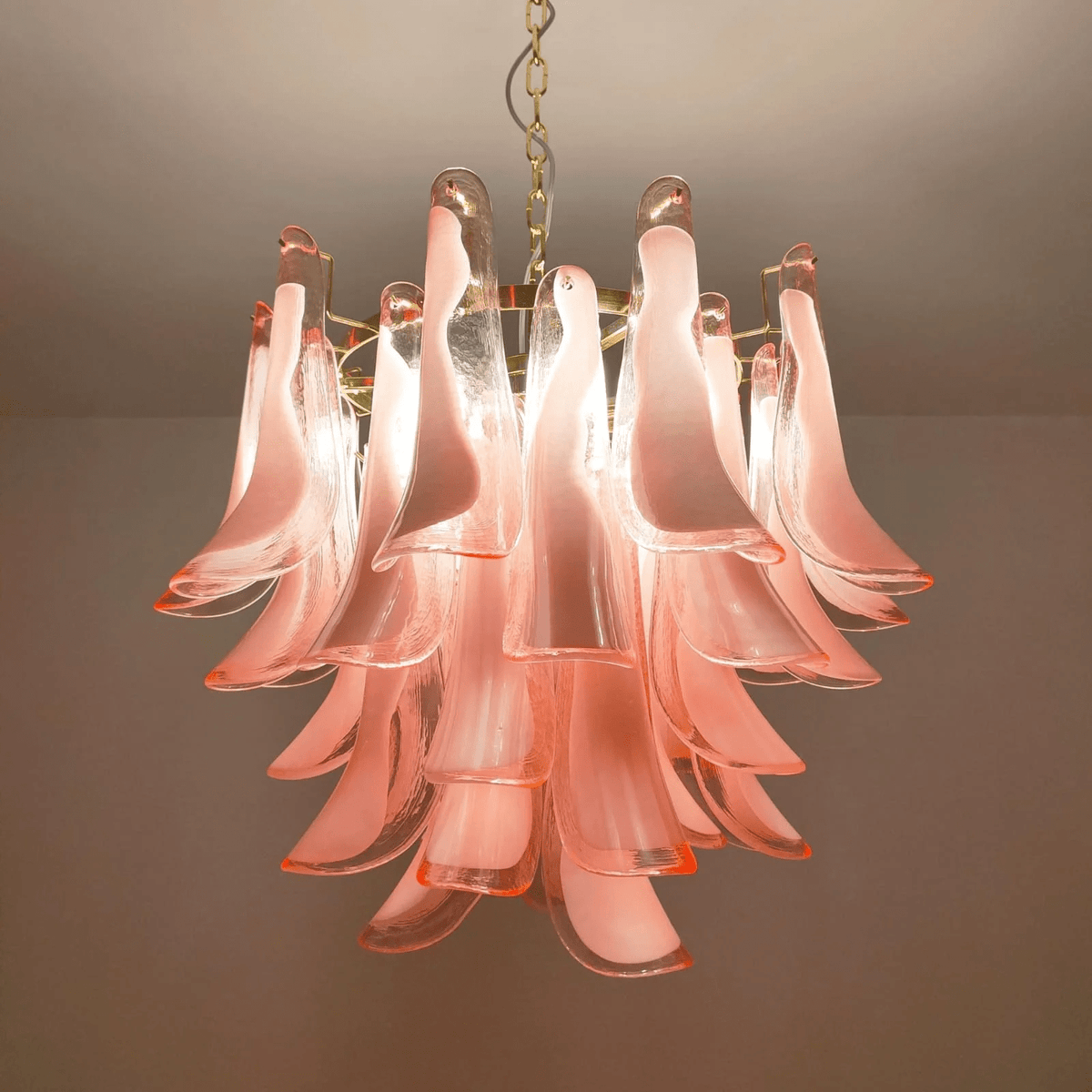 Eiroeon Chandelier Murano Glass Tiered Italian