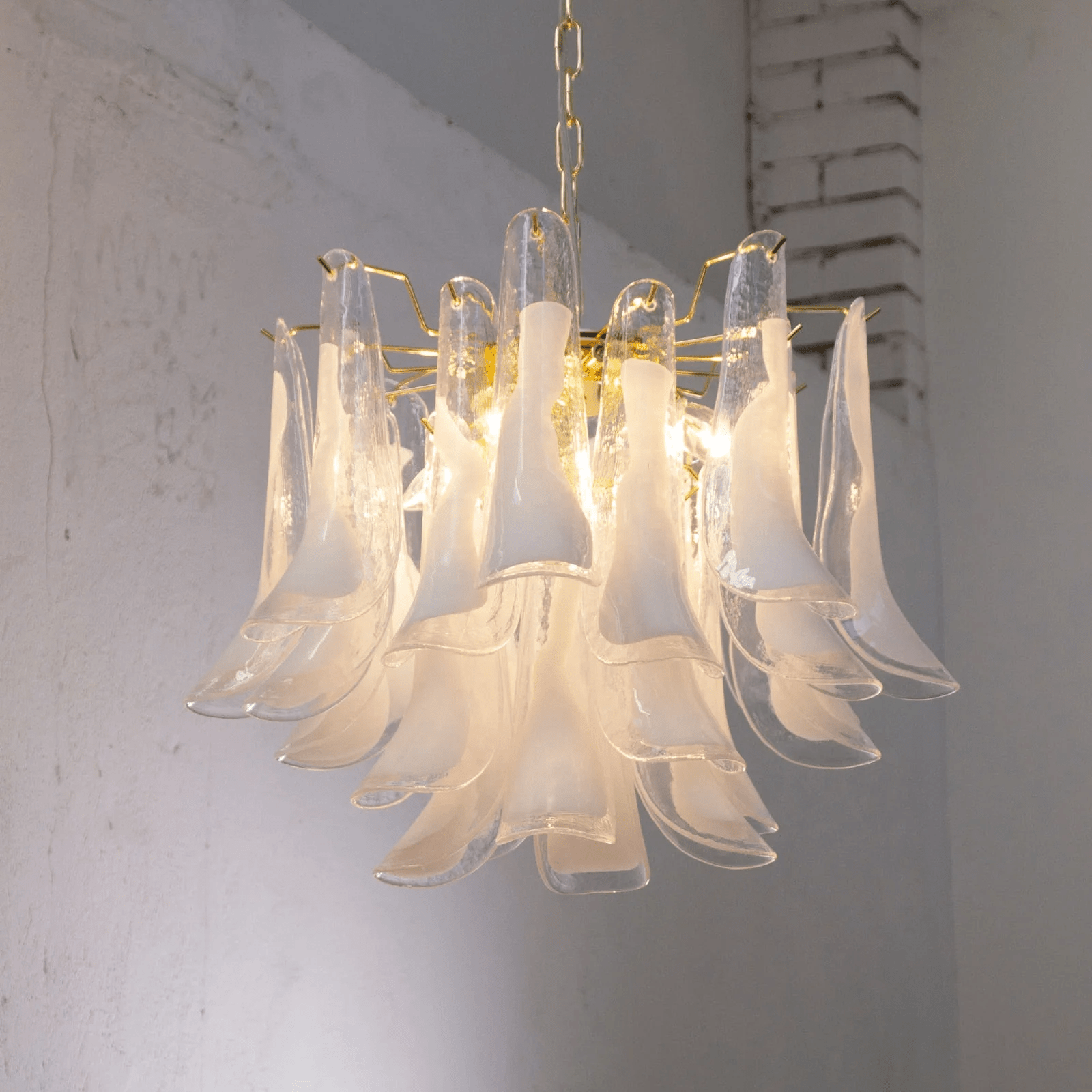 Eiroeon Chandelier Murano Glass Tiered Italian