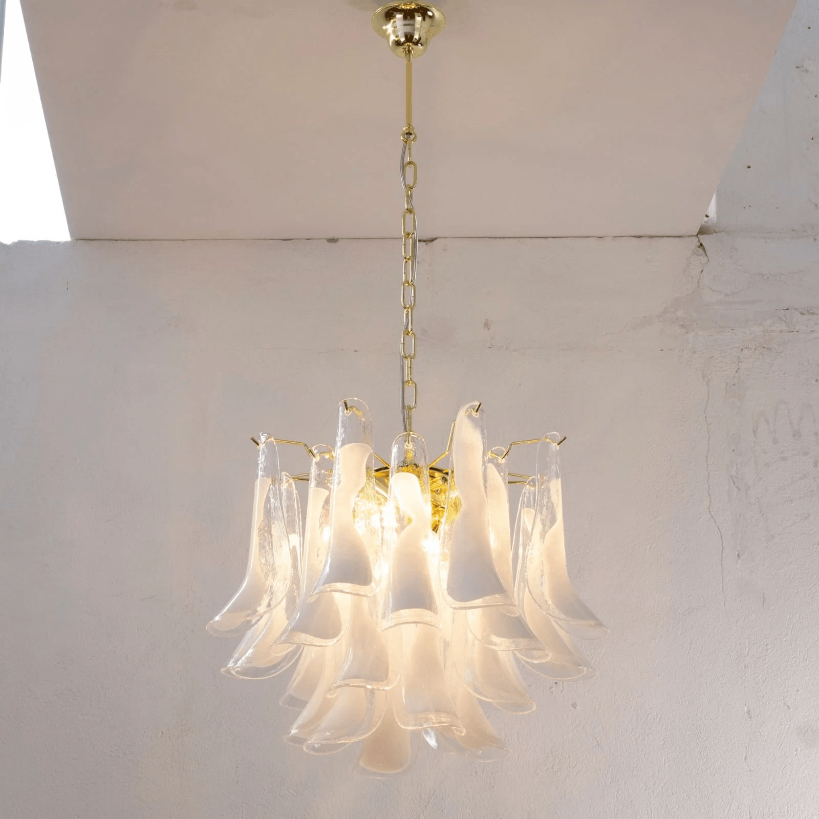 Eiroeon Chandelier Murano Glass Tiered Italian