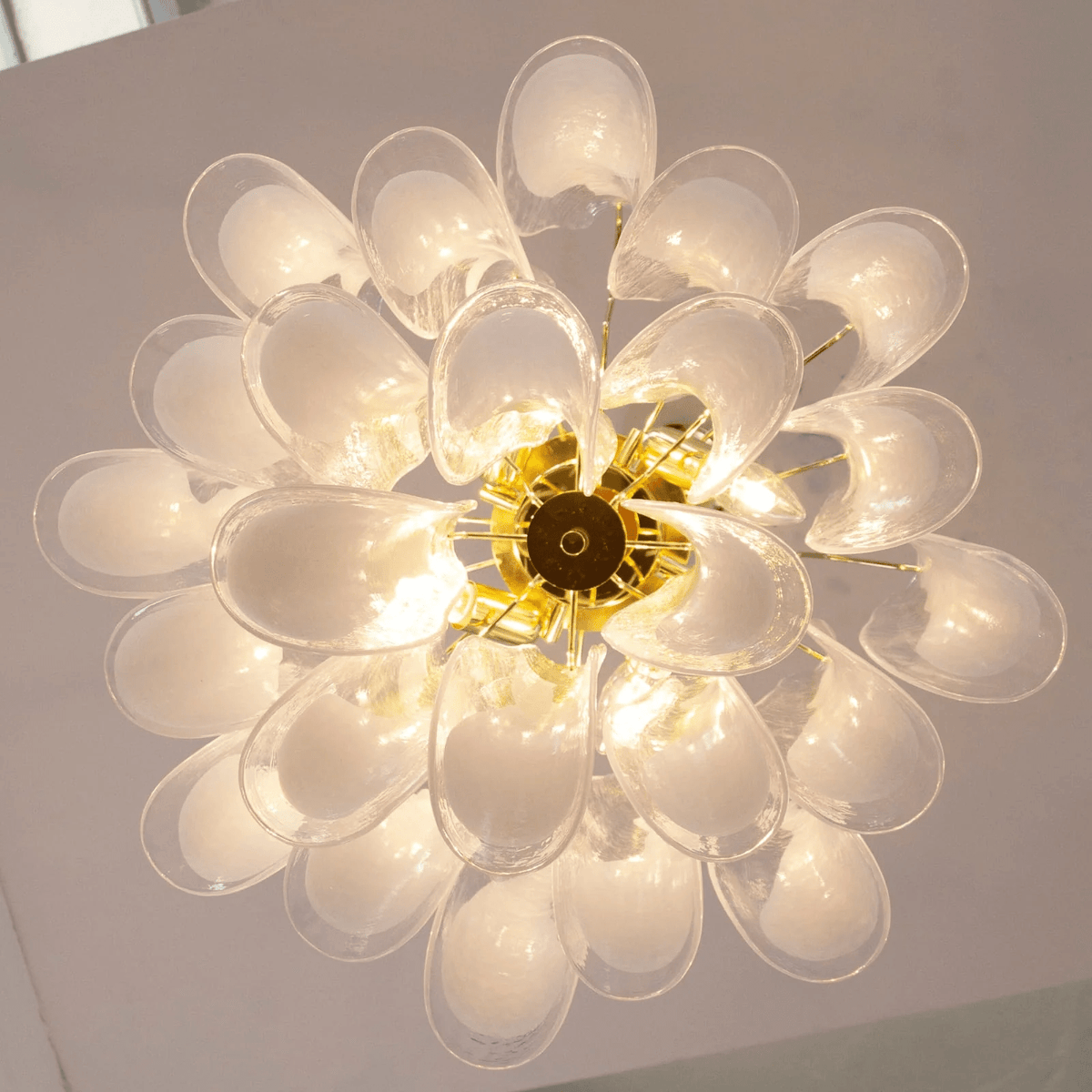 Eiroeon Chandelier Murano Glass Tiered Italian