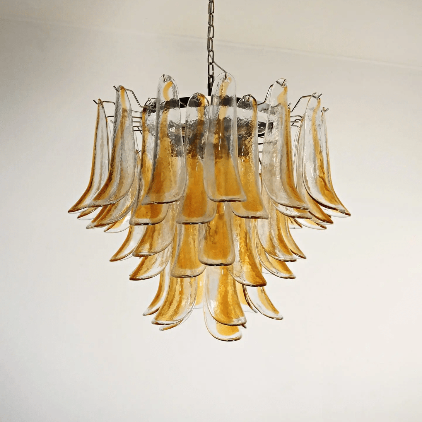 Eiroeon Chandelier Murano Glass Tiered Italian