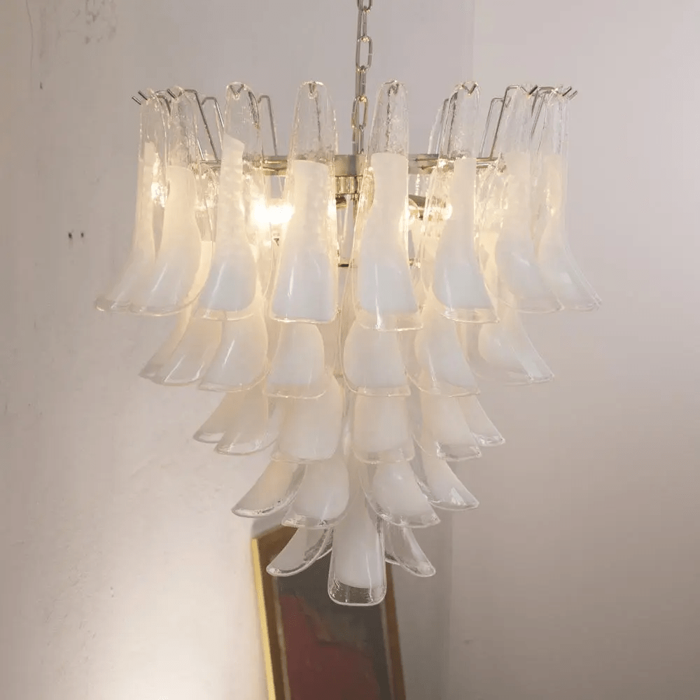 Eiroeon Chandelier Murano Glass Tiered Italian