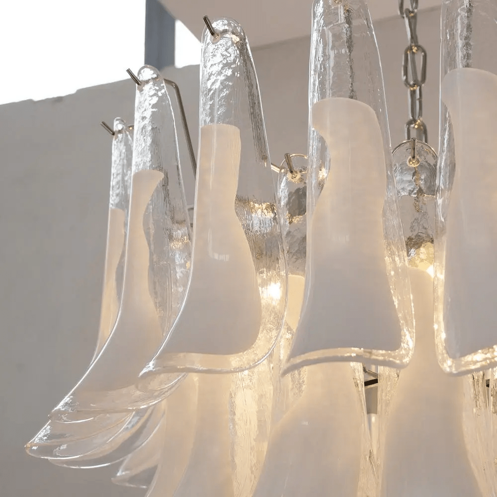 Eiroeon Chandelier Murano Glass Tiered Italian