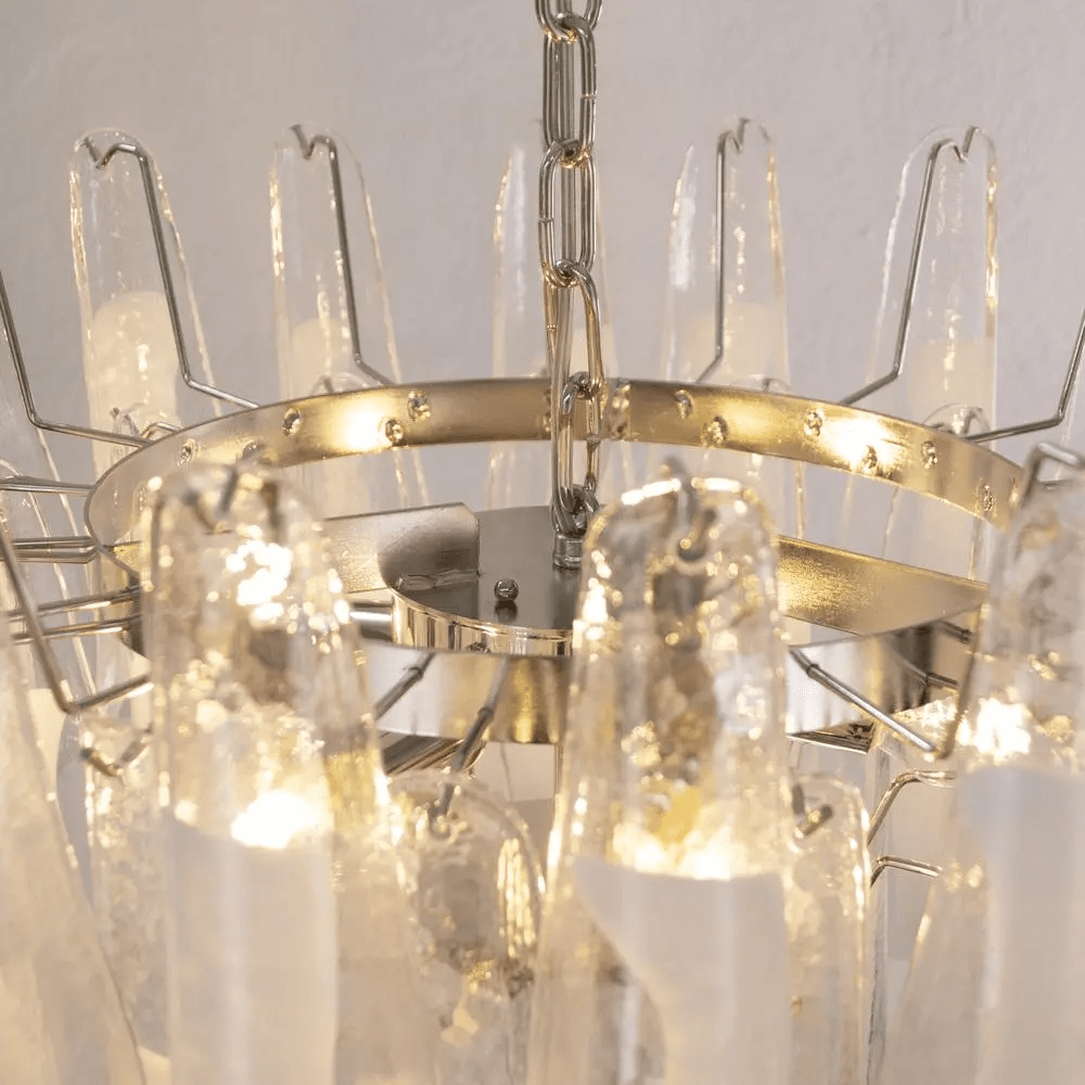 Eiroeon Chandelier Murano Glass Tiered Italian