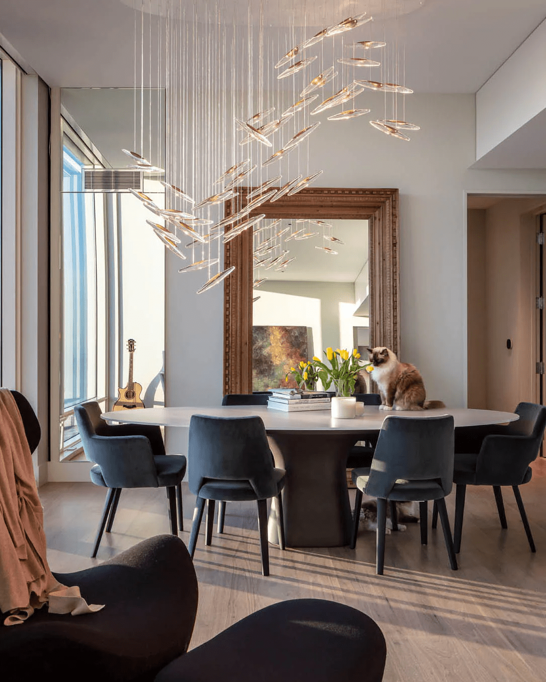 Hylor Luxury Moonlight Whispers Glass Chandelier
