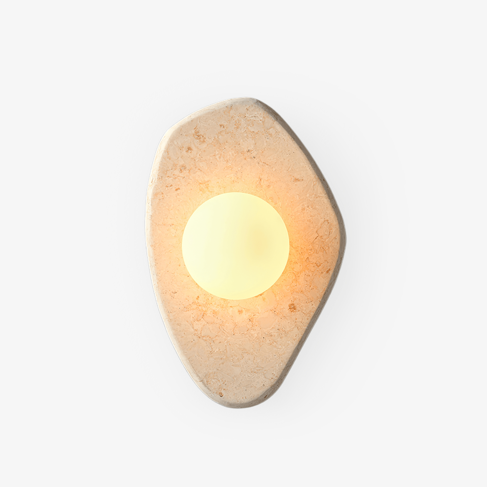 Pebble Rustic Marble Wall Light