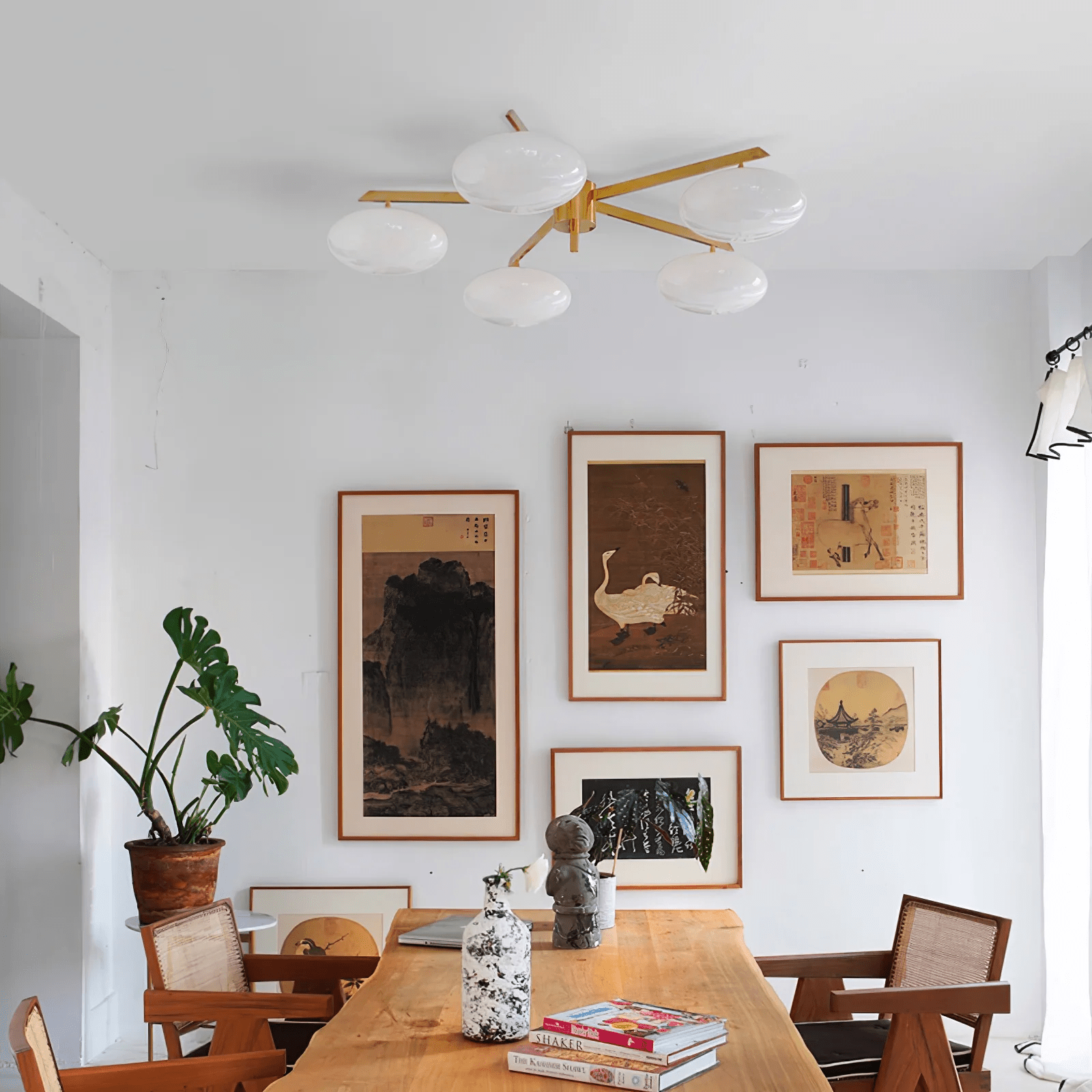 Velaraya Modern Glass Ceiling Light