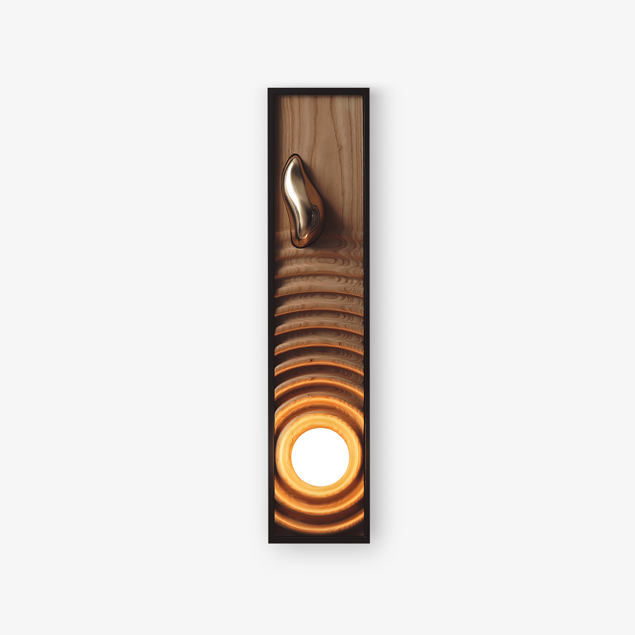 Caleb Vintage Wood Wall Lamp