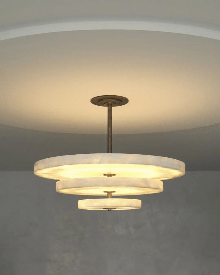 Nivoreria Minimalist Alabaster Pendant Light