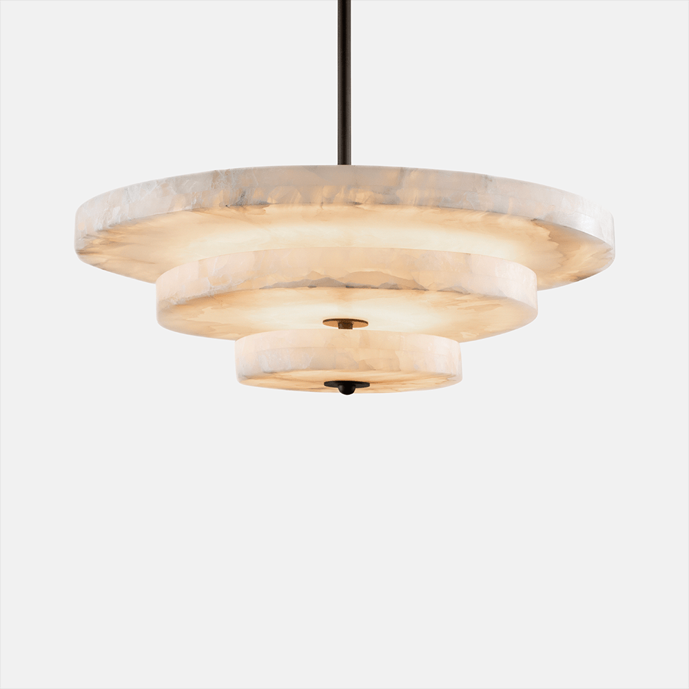 Nivoreria Minimalist Alabaster Pendant Light