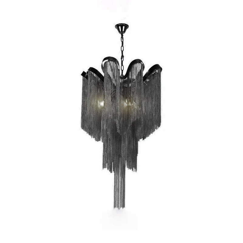 Lustra Pendant Lamp Stream Chain Nickel