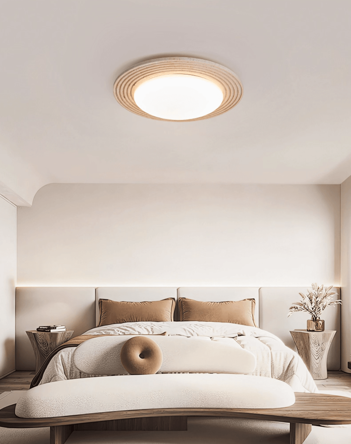 Orinir Minimalist Travertine Ceiling Light