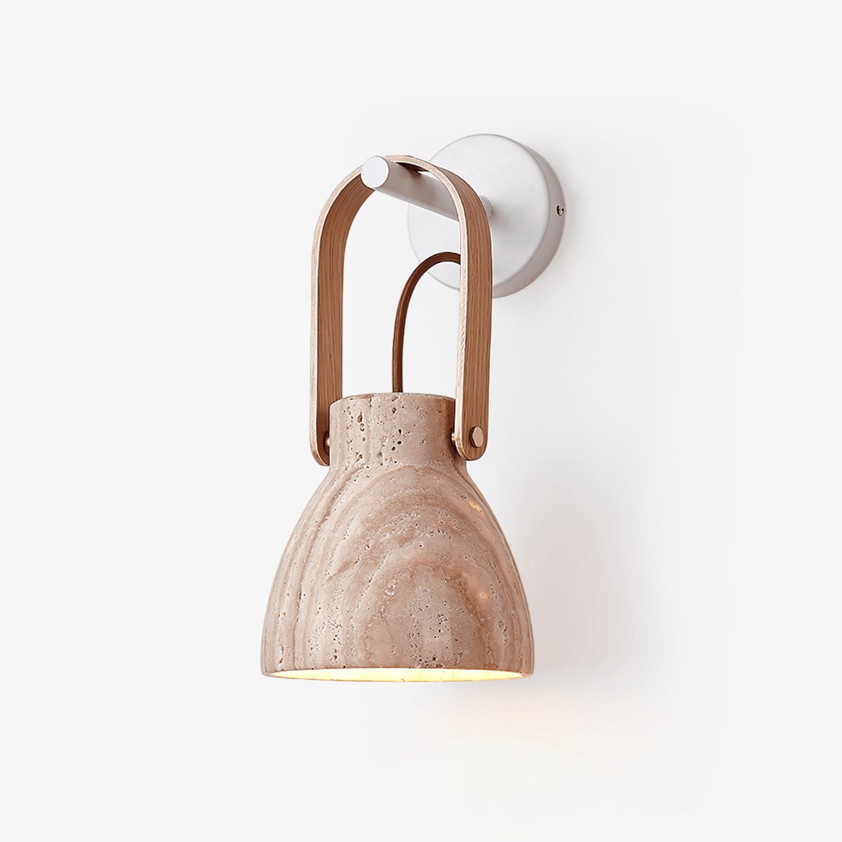 Tarix Travertine Lantern Wall Light