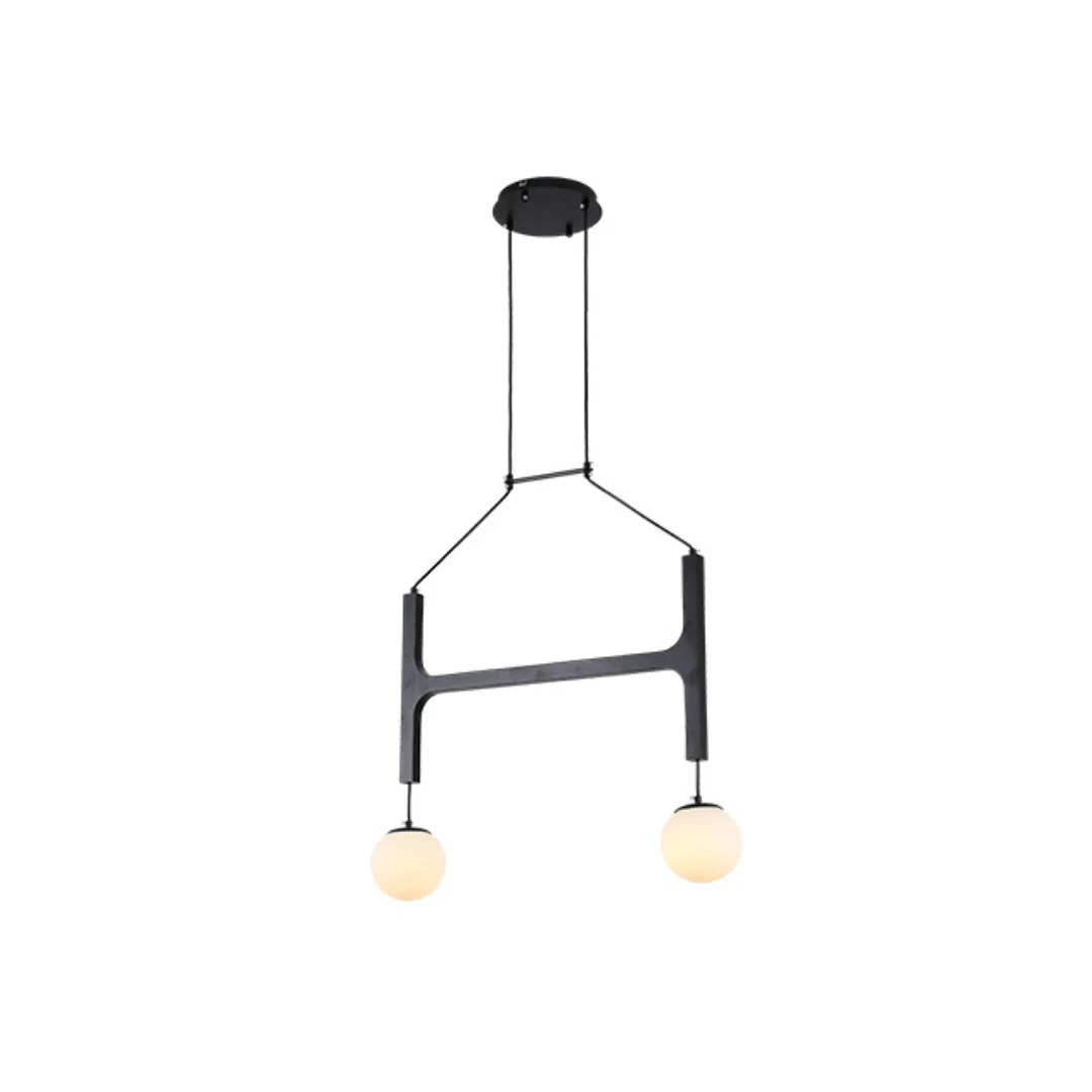 Xylocube Geometric Wood Globe Pendant Light
