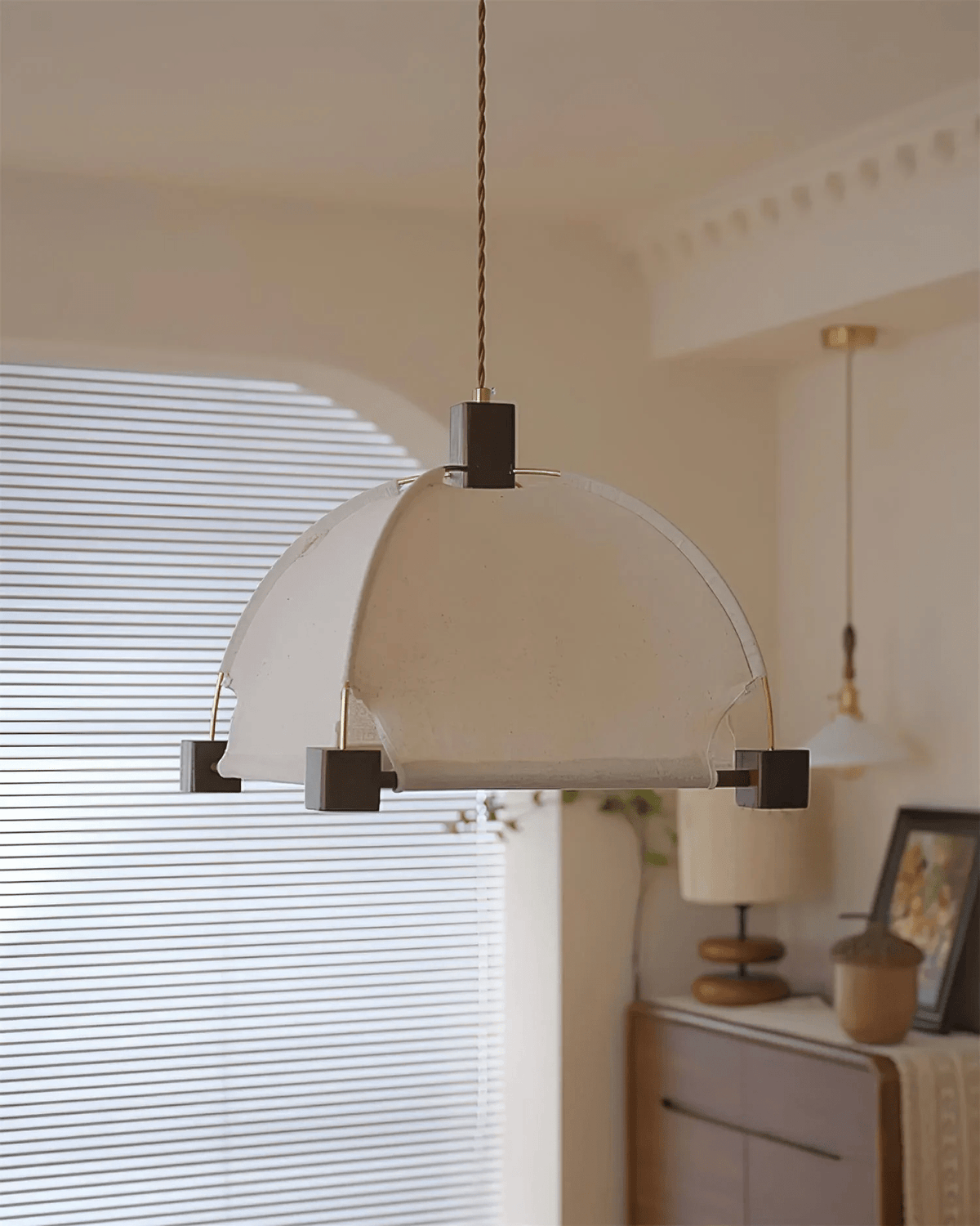 Elvoenne Vintage Wood Pendant Lamp