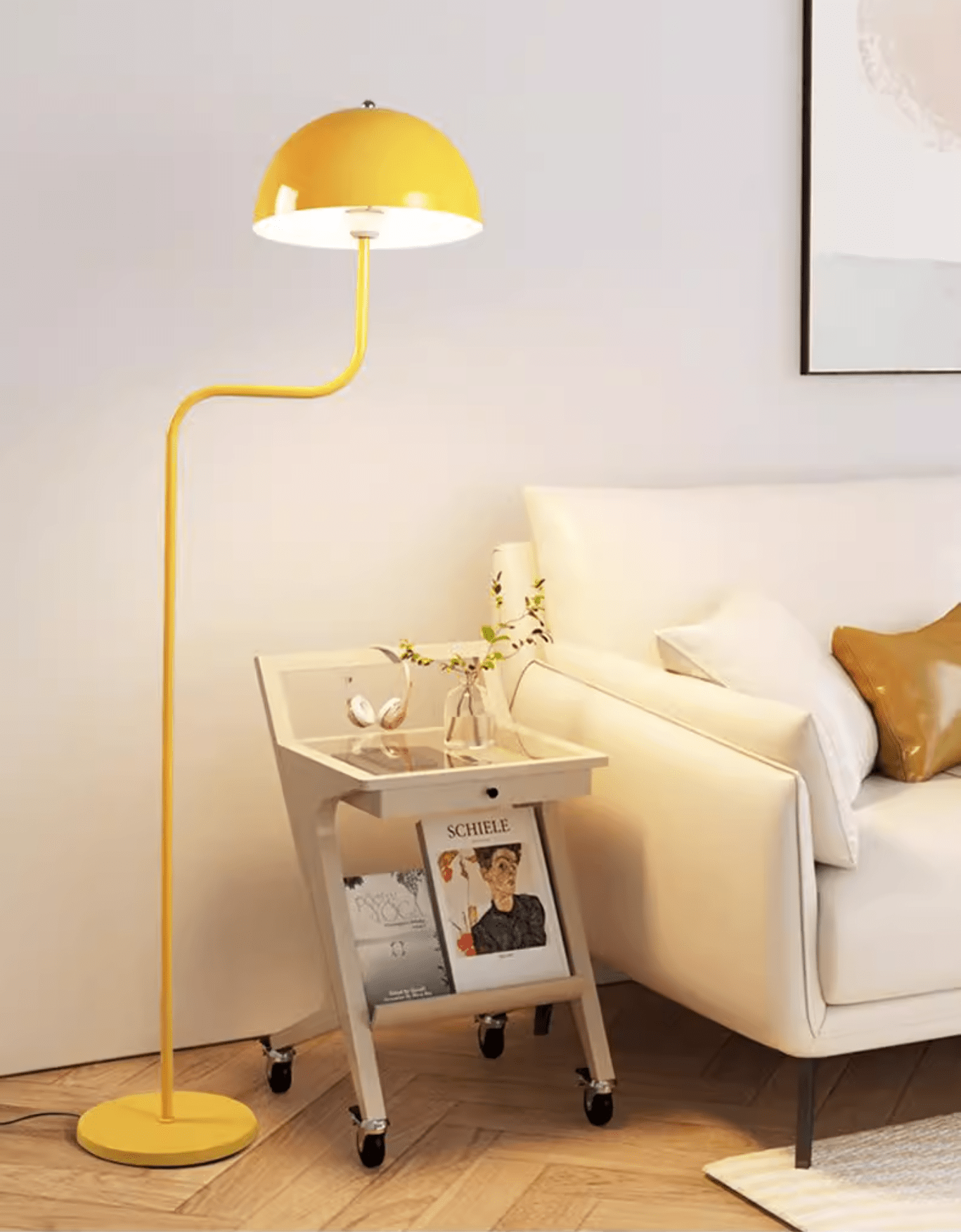 Narain Glass Minimalist Floor Lamp