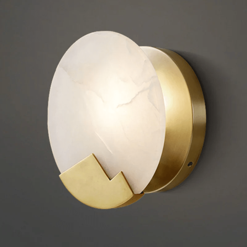 Nivisenne Mountain Shaped Alabaster Wall Light